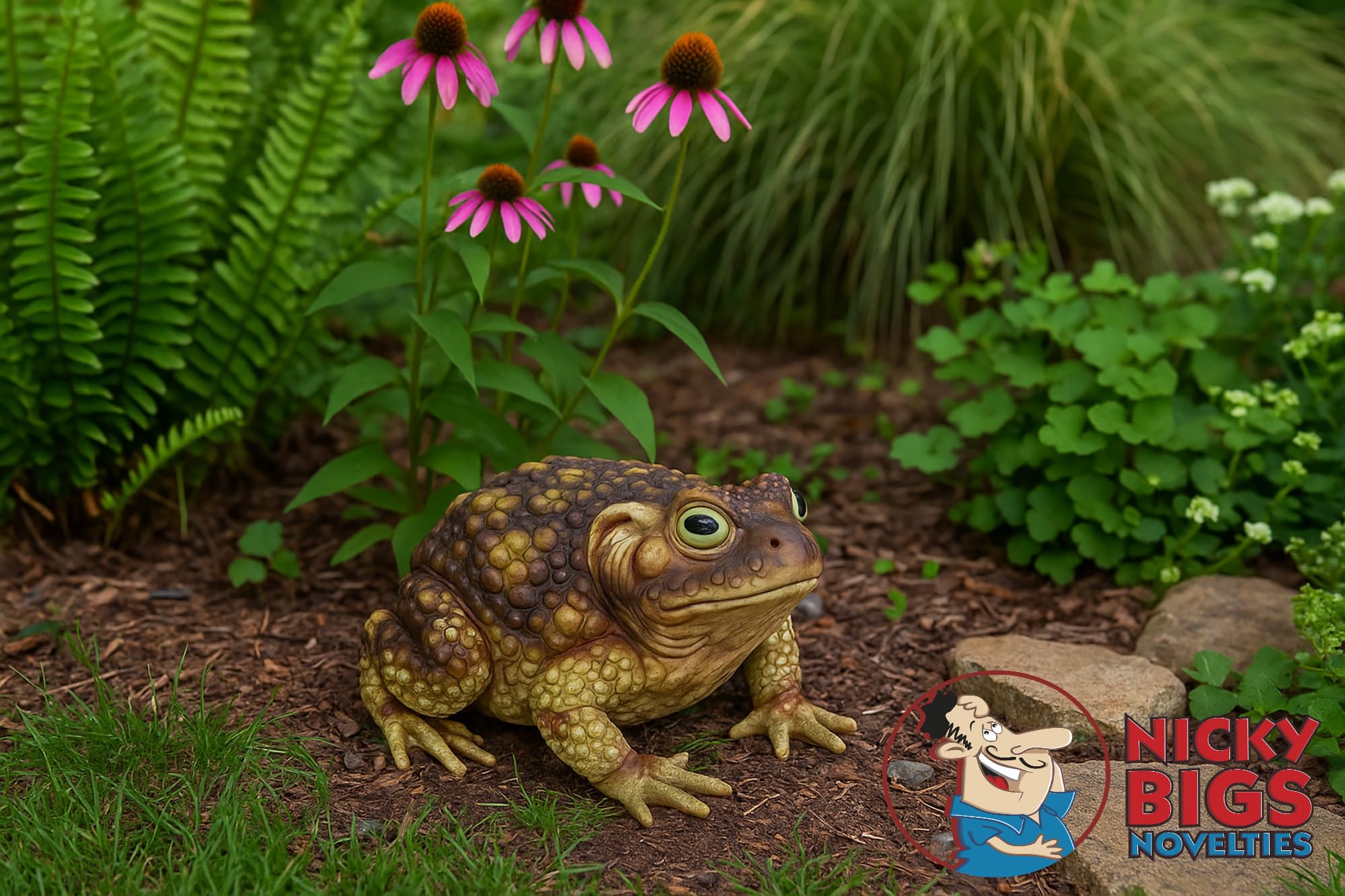 Amazon.com : Nicky Bigs Novelties Realistic Giant Green Witch Toad